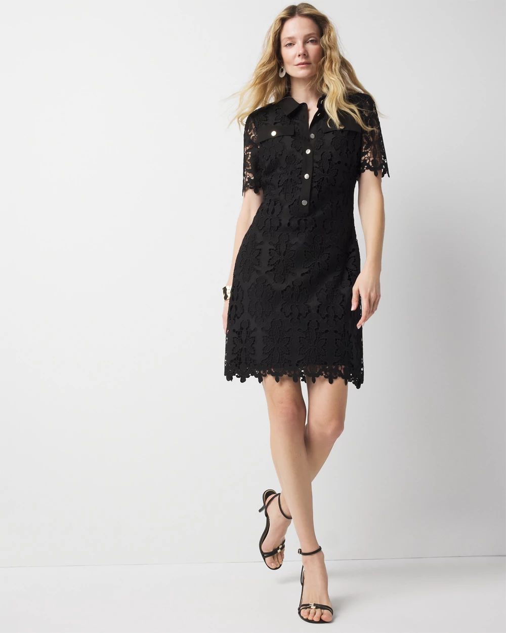 Lace Shirt Dress | White House Black Market